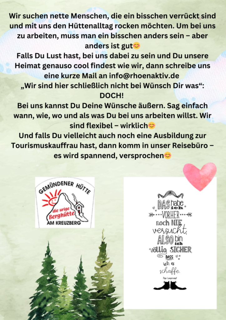 „und jedem Anfang wohnt ein Zauber inne…“ Hermann Hesse Gemündener